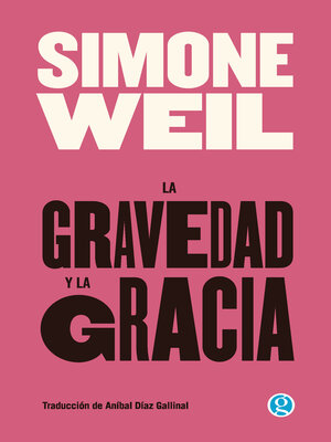 cover image of La gravedad y la gracia
